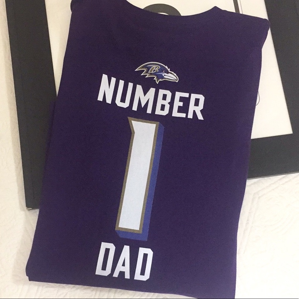 Baltimore Ravens #1 Dad Long Sleeve Tee XL